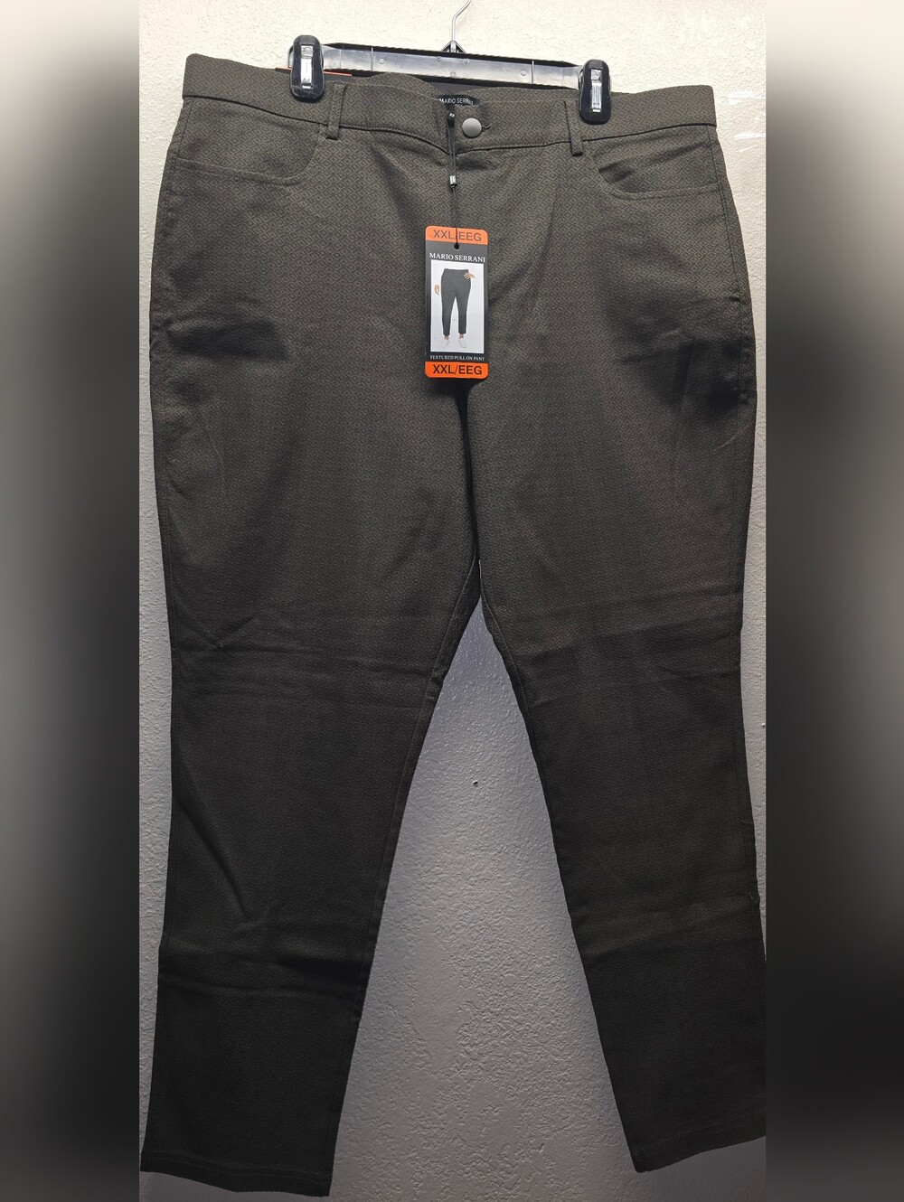 Mario Serrani Olive Green Slim Trousers